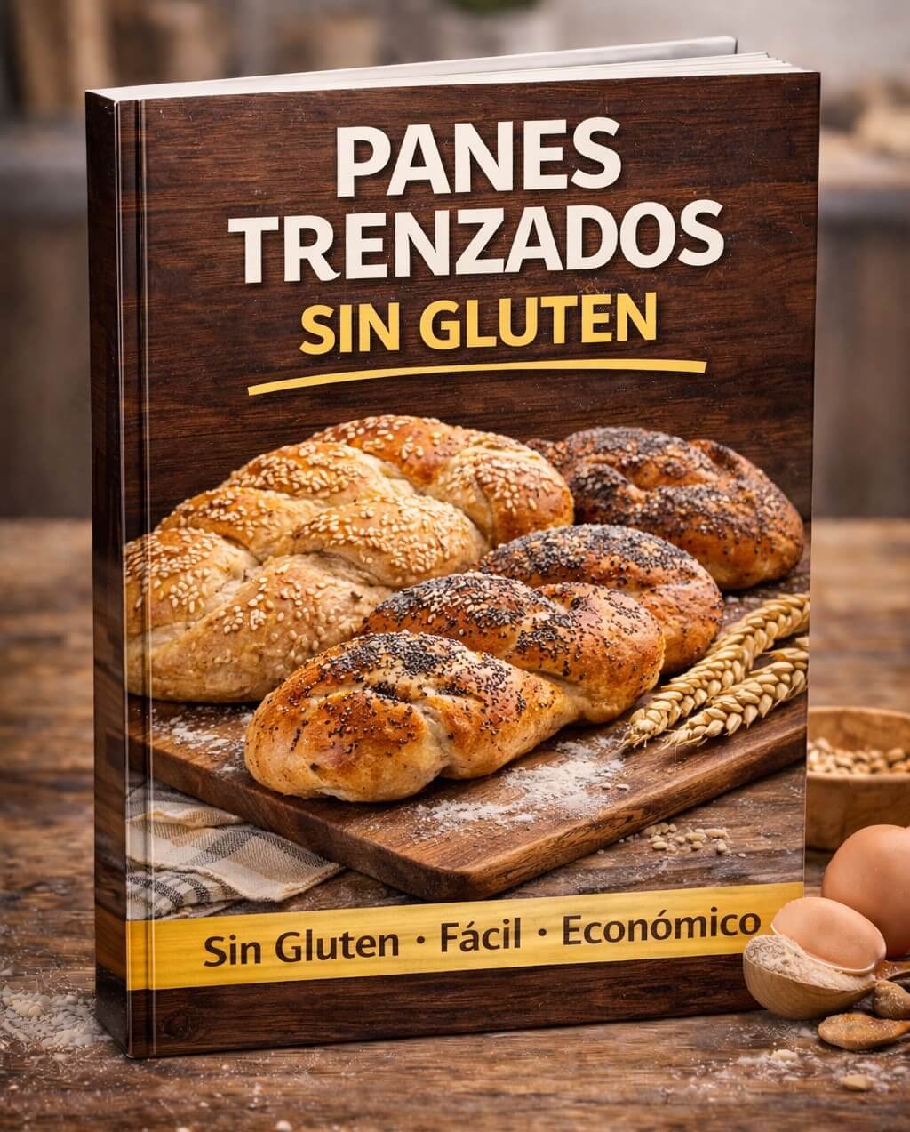 Panes trenzados sin gluten